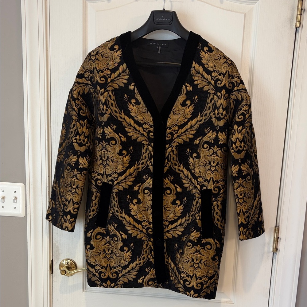 Endless Rose Ornate Black and Gold Jacket